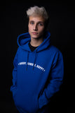 PREMIUM ORGANIC COTTON PULLOVER HOODIE - FRENCH BLUE