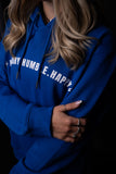 PREMIUM ORGANIC COTTON PULLOVER HOODIE - FRENCH BLUE