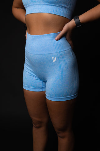 GENESIS SEAMLESS SHORTS-SKY BLUE