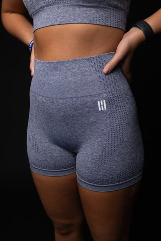 GENESIS SEAMLESS SHORTS-STONE GREY